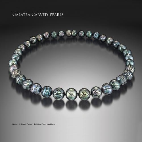 Carved Pearl Necklace